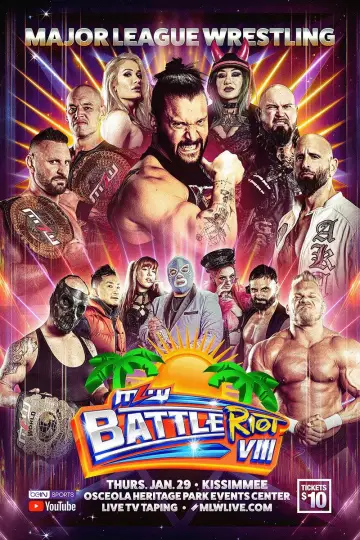 MLW Battle Riot VIII постер