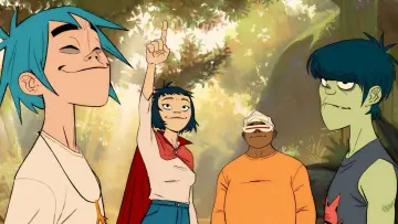 Задник к фильму "Gorillaz Present: The Mountain, The Moon Cave and The Sad God" #812372