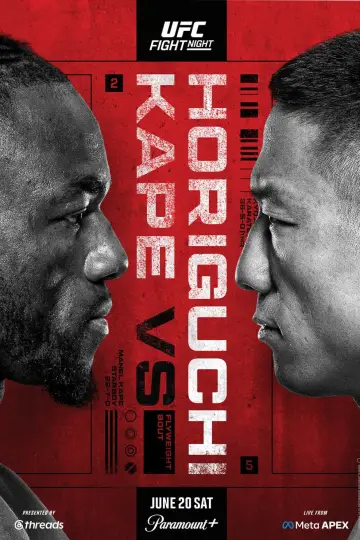 Постер к фильму "UFC Fight Night 279: Kape vs. Horiguchi" #925860