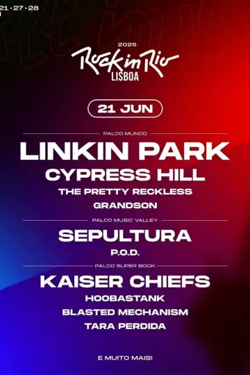 LINKIN PARK - Rock in Rio 2026 постер