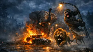 Задник к фильму "Zoo Break Out" #1639774