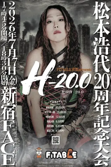 Постер к фильму "FITABLE京都presents 松本浩代20周年記念大会「ヒロヨ-20.0」" #1159498