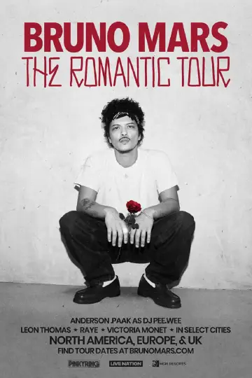 Постер к фильму "Bruno Mars: The romantic tour live" #1144410