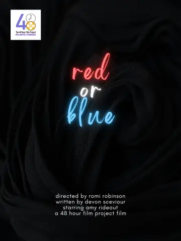 red or blue постер