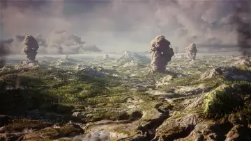 Задник к фильму "Toba, le volcan qui a failli tuer l