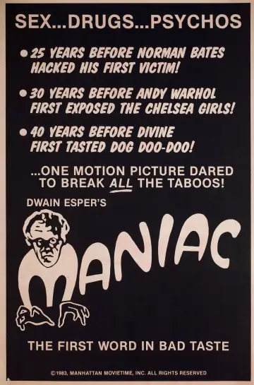 Постер к фильму "Maniac" #726992