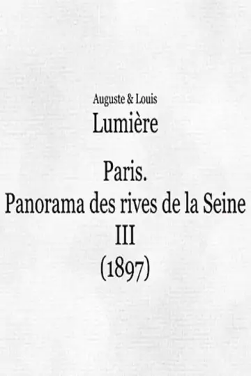 Panorama des rives de la Seine à Paris, III постер