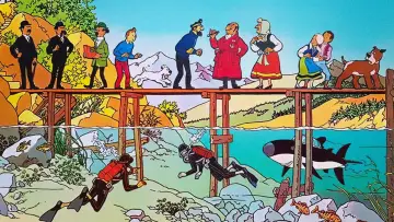 Задник к фильму "Тинтин и озеро акул" #435004
