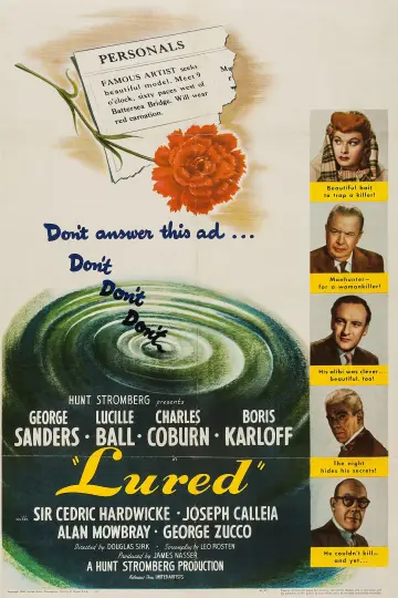 Постер к фильму "Lured" #1059188