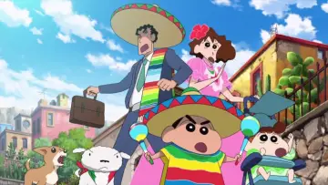 Задник к фильму "クレヨンしんちゃん オラの引越し物語 サボテン大襲撃" #426688