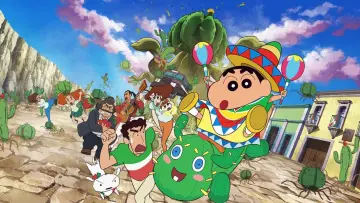 Задник к фильму "クレヨンしんちゃん オラの引越し物語 サボテン大襲撃" #426690