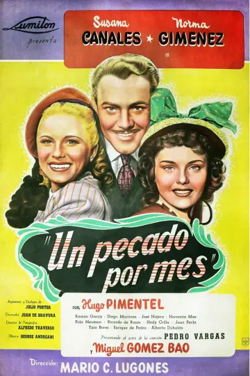 Постер к фильму "Un pecado por mes" #1145008