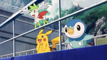 Задник к фильму "劇場版ポケットモンスター ダイヤモンド&パール ギラティナと氷空（そら）の花束 シェイミ" #936076