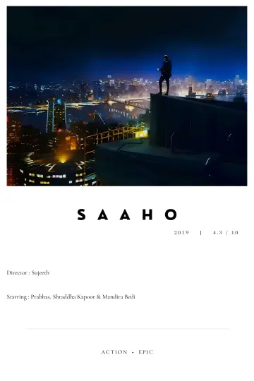 Постер к фильму "Саахо (Несокрушимый)" #338261