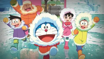 Задник к фильму "映画ドラえもん のび太の南極カチコチ大冒険" #329907