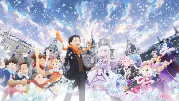 Задник к фильму "Re:Zero. Жизнь с нуля в альтернативном мире: Снежные воспоминания" #385136