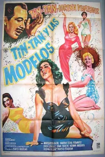 Tin Tan y las modelos постер