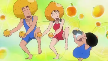 Задник к фильму "クレヨンしんちゃん 新婚旅行ハリケーン～失われたひろし～" #888116