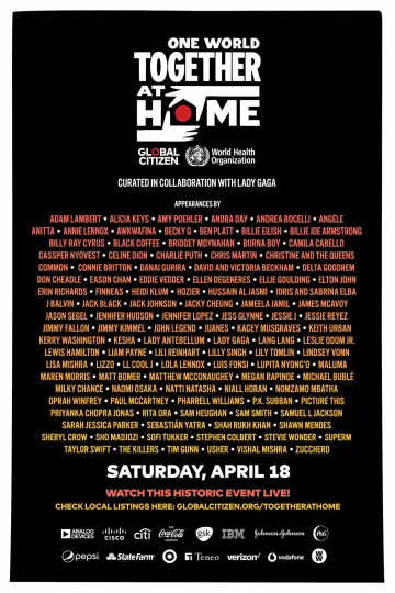 Постер к фильму "One World: Together at Home" #1070071