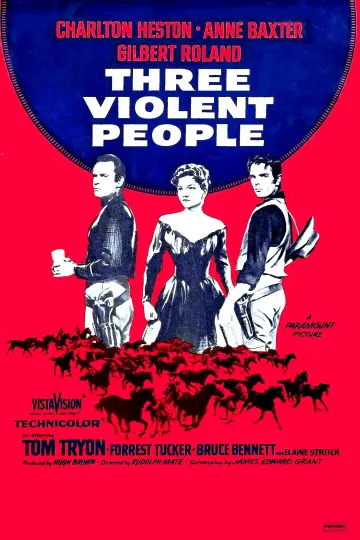Постер к фильму "Three Violent People" #1066598