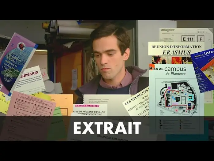Видео к фильму Испанка — Romain Duris face à l'administration de la fac - L'AUBERGE ESPAGNOLE