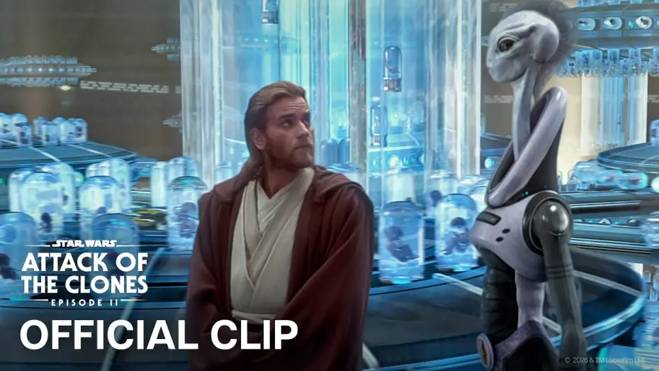 Видео к фильму Звёздные войны: Эпизод 2 - Атака клонов — Obi-Wan Discovers The Clone Army on Kamino - Official Clip