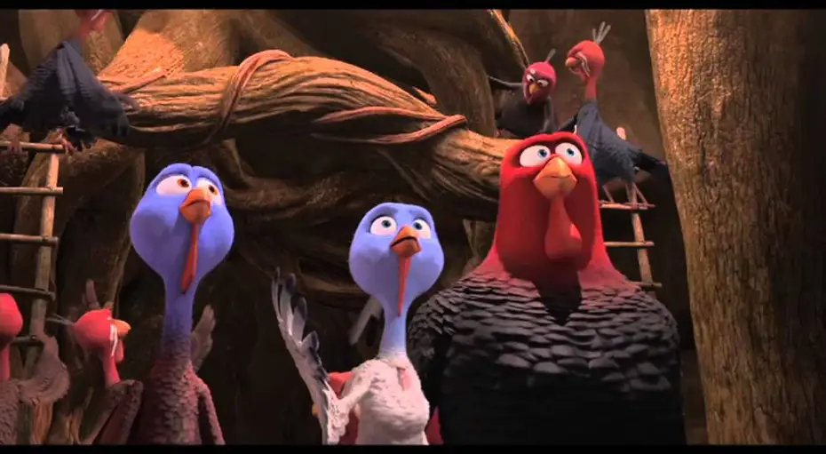 Видео к фильму Индюки: Назад в будущее — Free Birds - Tacchini in Fuga (2013) | Trailer Ufficiale