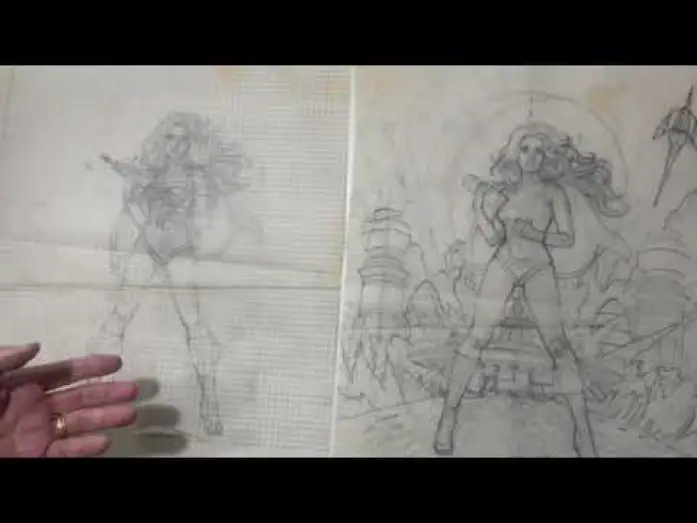 Видео к фильму Барбарелла — Greg Hildebrandt 1977 Barbarella Reissue Poster Sketches