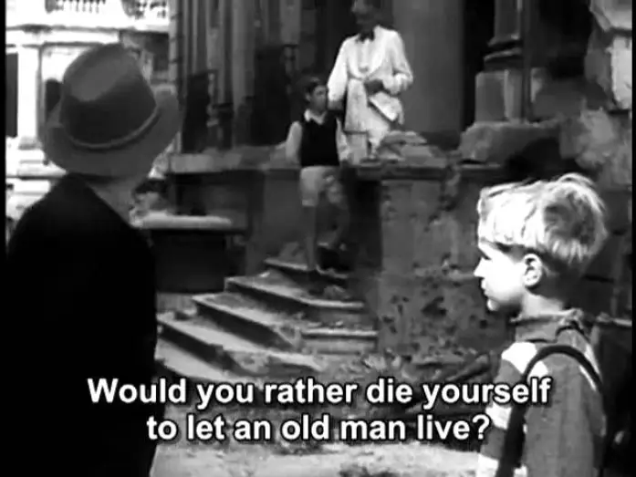 Видео к фильму Германия, год нулевой — Germania Anno Zero (1948) - The strong eliminate the weak