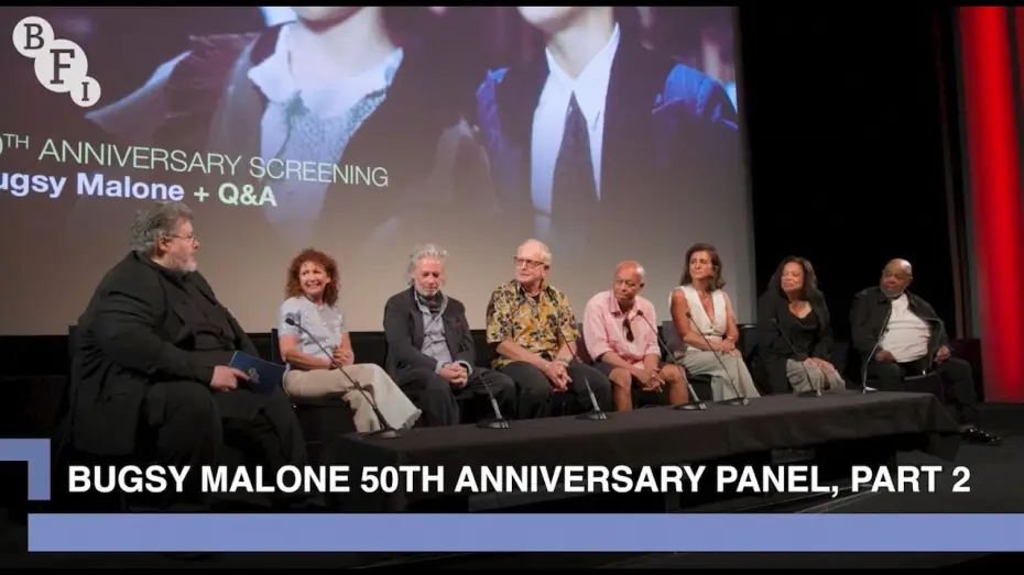 Видео к фильму Багси Мэлоун — The Bugsy Malone cast reunite for the musical's 50th anniversary, part 2 | BFI Q&A