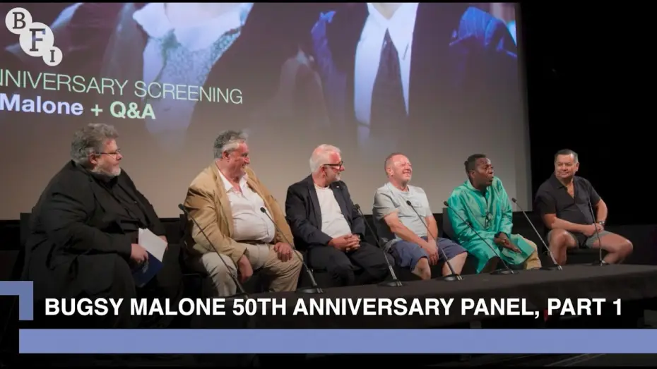 Видео к фильму Багси Мэлоун — The Bugsy Malone cast reunite for the musical's 50th anniversary, part 1 | BFI Q&A