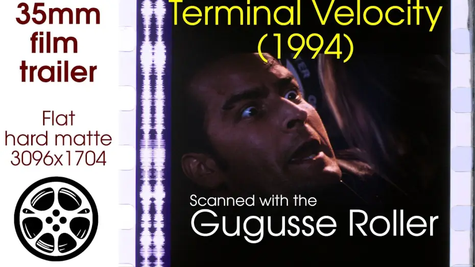 Видео к фильму Скорость падения — Terminal Velocity (1994) 35mm film trailer scan, flat hard matte, 3096x1704