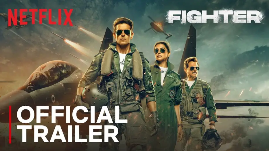 Видео к фильму Истребитель | Fighter | Official Trailer | Hrithik Roshan, Deepika Padukone, Anil Kapoor | Netflix India