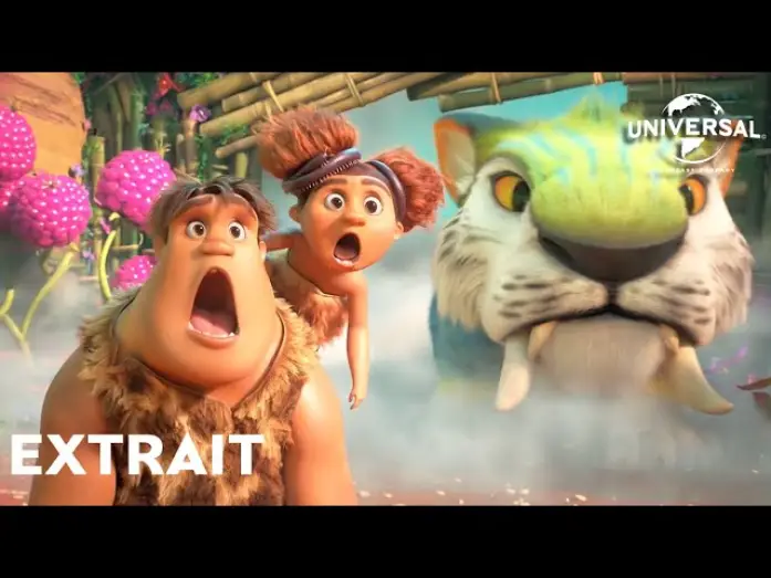 Видео к фильму Семейка Крудс: Новоселье | Les Croods 2 : Une Nouvelle &Egrave;re Extrait Grug montre le mur aux Croods VOST [Actuellement au cin&eacute;ma]