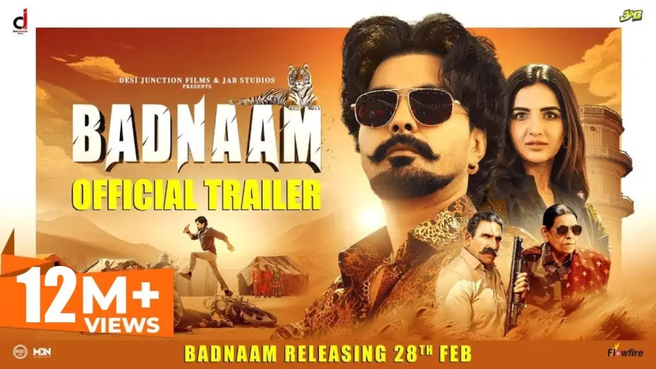 Видео к фильму ਬਦਨਾਮ | BADNAAM (Official Trailer) : Jayy Randhawa, Jasmine Bhasin : Rel 28th Feb - Punjabi Movies 2025