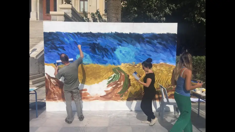 Видео к фильму Ван Гог. С любовью, Винсент | Loving Vincent painting animation at Animasyros festival