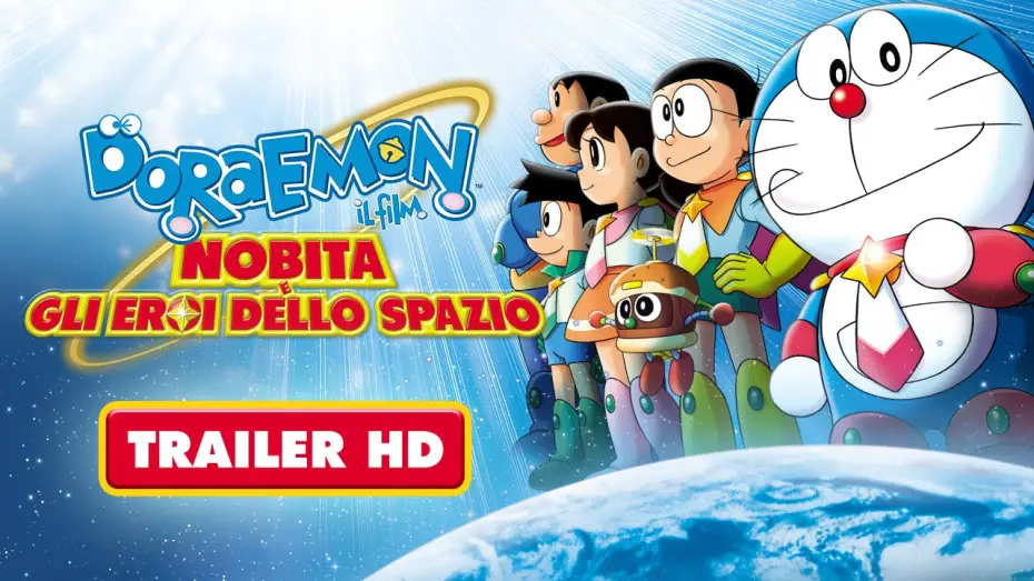 Видео к фильму 映画ドラえもん のび太の宇宙英雄記 | DORAEMON IL FILM - Nobita e gli eroi dello spazio - Trailer italiano - Dal 28 gennaio al cinema | HD