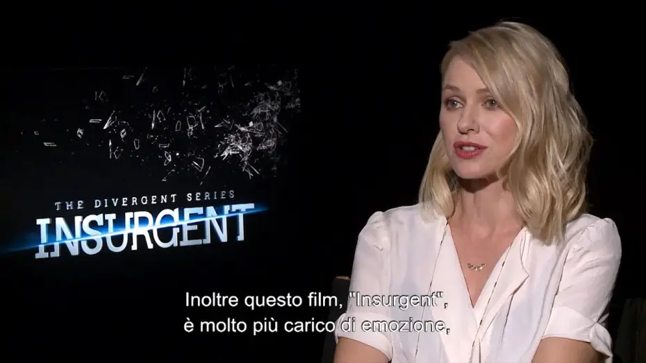 Видео к фильму Дивергент, глава 2: Инсургент | Insurgent - Intervista a Naomi Watts V.O. Sottotitolata in italiano