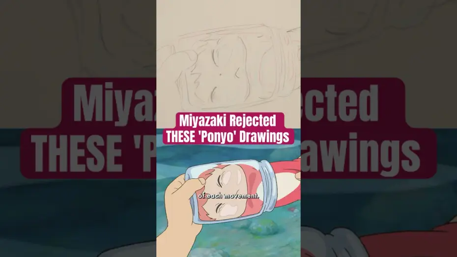 Видео к фильму Рыбка Поньо на утёсе — Why Miyazaki Rejected These 'Ponyo' Drawings