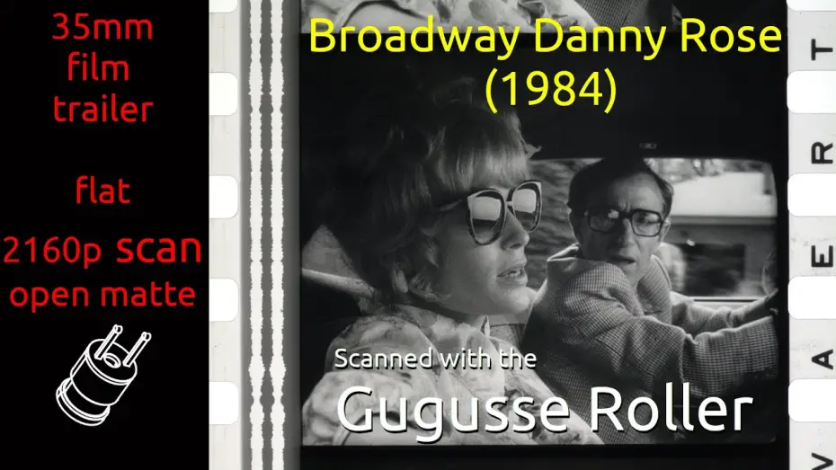 Видео к фильму Бродвей Денни Роуз — Broadway Danny Rose (1984) 35mm film trailer, B&W, flat open matte, 2160p