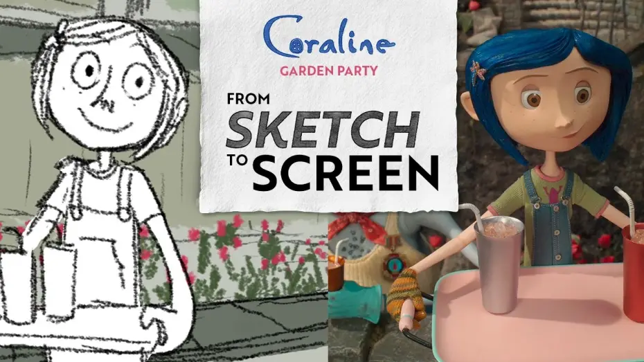 Видео к фильму Коралина в Стране Кошмаров — Sketch to Screen: Animating Coraline’s Garden Party