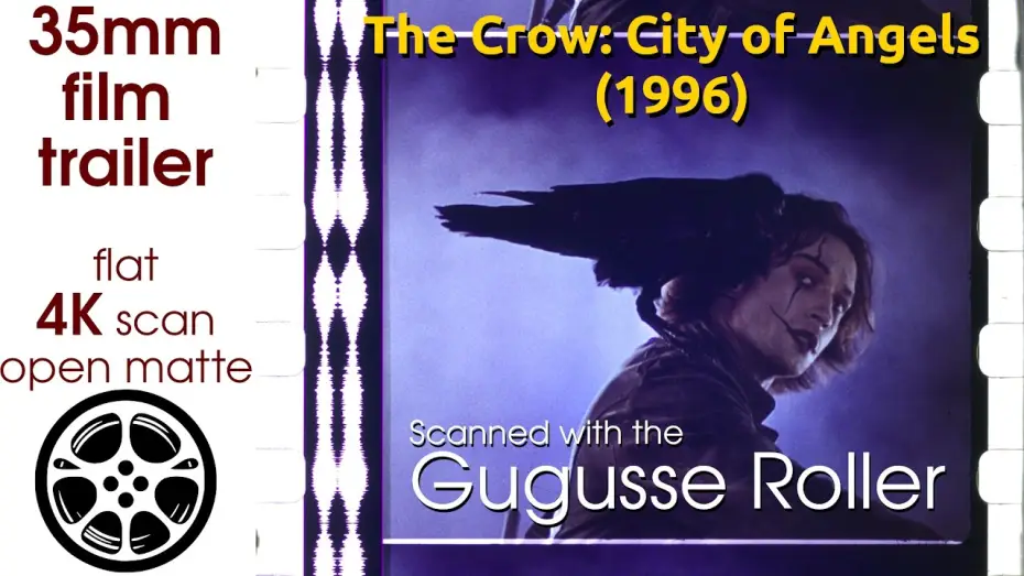 Видео к фильму Ворон 2: Город ангелов — The Crow: City of Angels (1996) 35mm film trailer, flat open matte, 4K *CROPPED