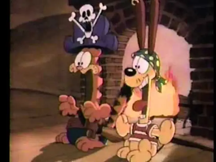 Видео к фильму Garfield's Halloween Adventure — CBS Halloween specials promo 1985