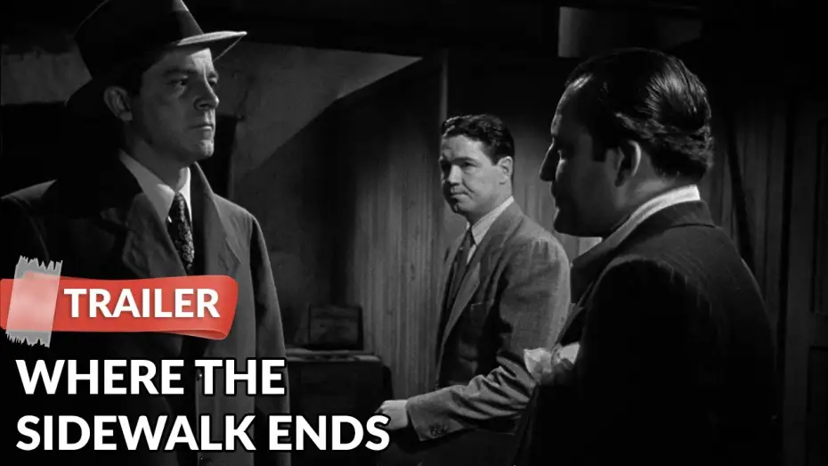 Видео к фильму Там, где кончается тротуар — Where the Sidewalk Ends (1950) Trailer | Dana Andrews | Gene Tierney