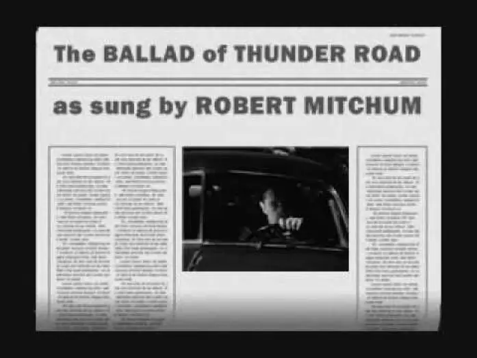 Видео к фильму Дорога грома — Robert Mitchum sings The Ballad of Thunder Road