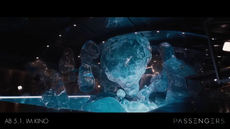 Видео к фильму Пассажиры | PASSENGERS - Clip "WaterBubbleBumper - Ab 5.1.2017 im Kino!