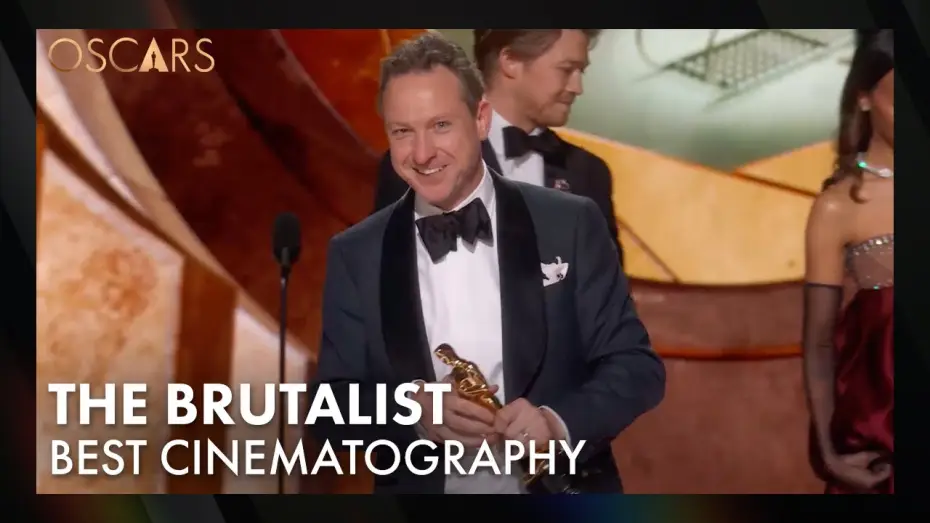 Видео к фильму Бруталист | 'The Brutalist' Wins Best Cinematography | 97th Oscars Speech (2025)