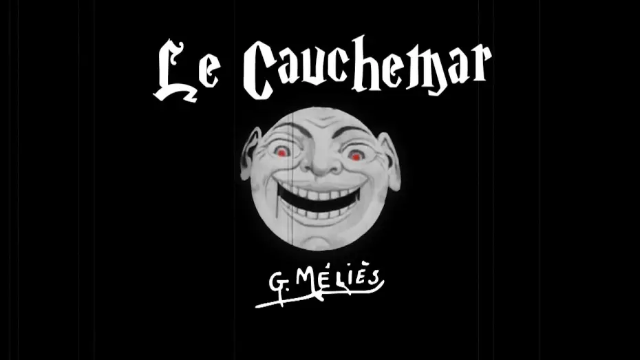 Видео к фильму Ночной кошмар — A Nightmare (1896) Georges Méliès