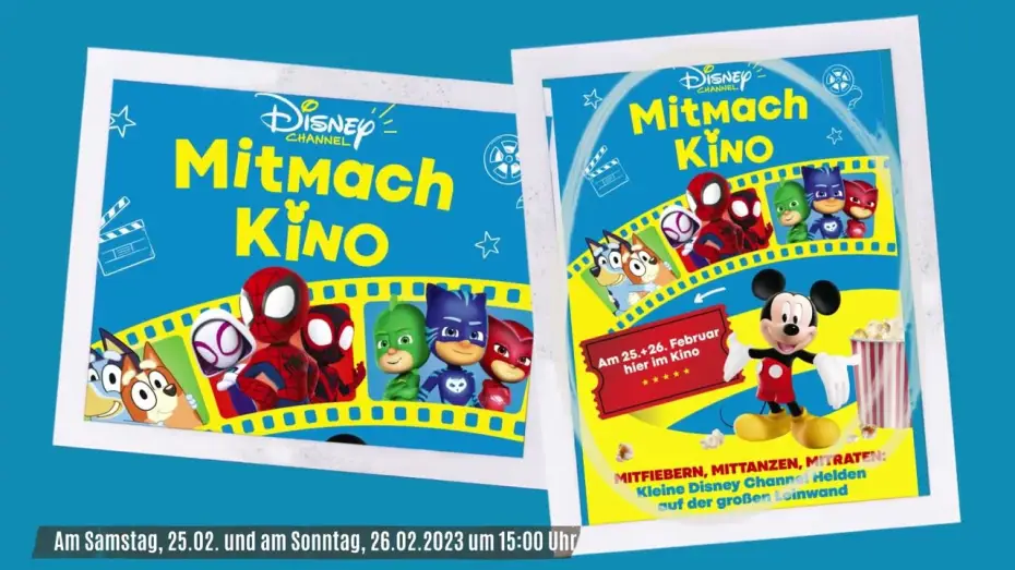 Видео к фильму Disney Channel Mitmachkino | Disney Channel Mitmachkino im Capitol | Am Sa,. 25.02. & am So., 26.02.2023