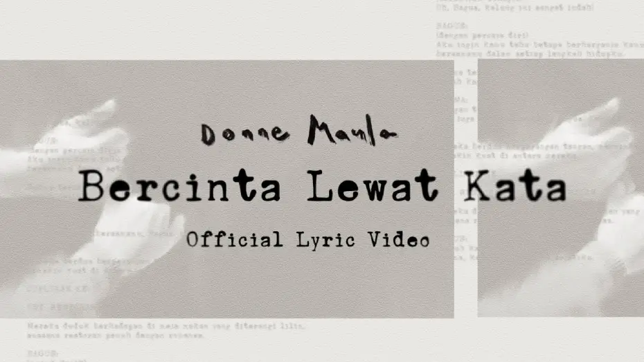 Видео к фильму Jatuh Cinta Seperti di Film-Film — Donne Maula - Bercinta Lewat Kata (Official Lyric Video) OST Jatuh Cinta Seperti di Film-Film